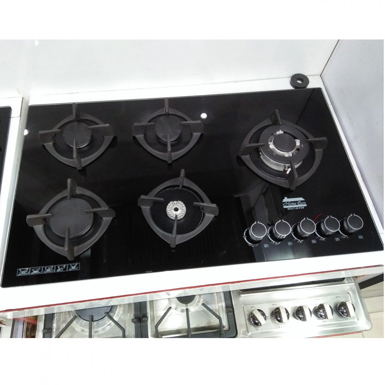 Glass Body 5 Burner Gas Stove - Kitchen Appliances