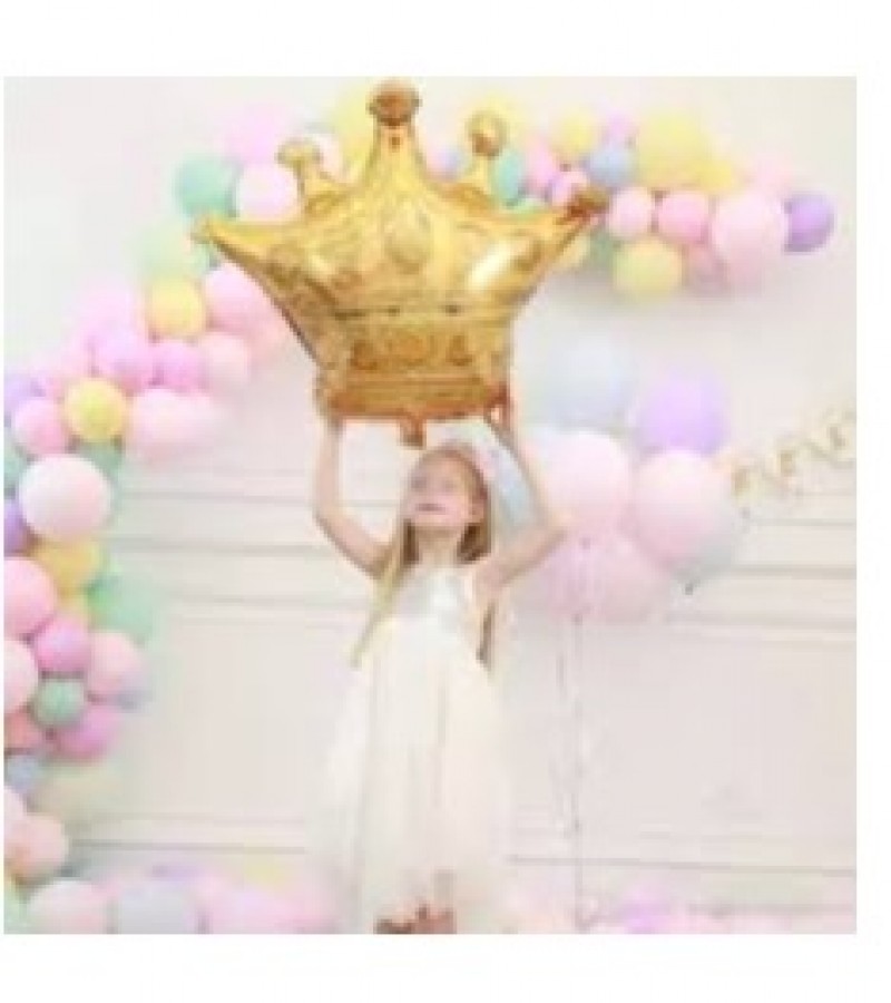 Gold Crown- Foil Helium Balloon