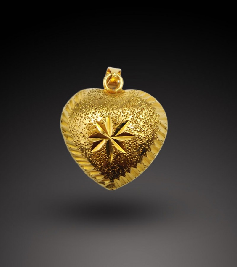 Golden Heart Shape Pendant