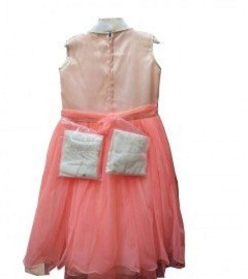 Gorgeous Barbie Frock With Inner Tights For Little Girls - 4 To 7 Years