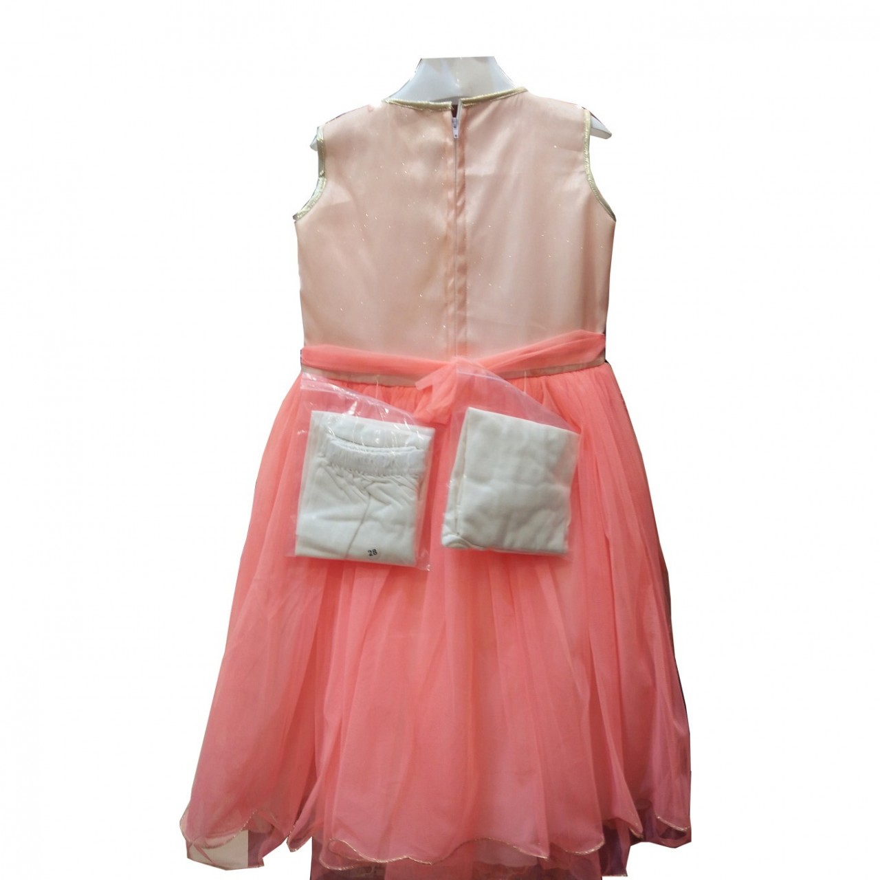 Gorgeous Barbie Frock With Inner Tights For Little Girls - 4 To 7 Years