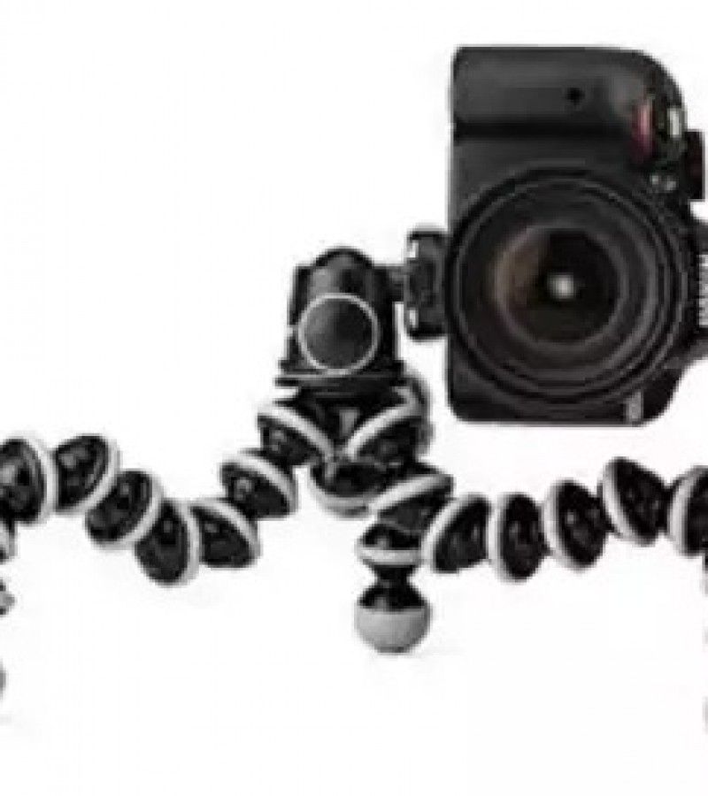 Gorilla Pod Tripod Flexible Tripod For DSLR Mobile Phones and Small cameras Black & white Large Size