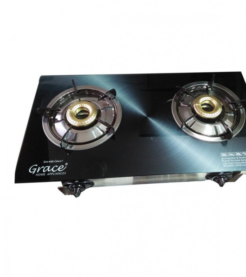 Grace Two Burner Stainless Steel Gas Stove