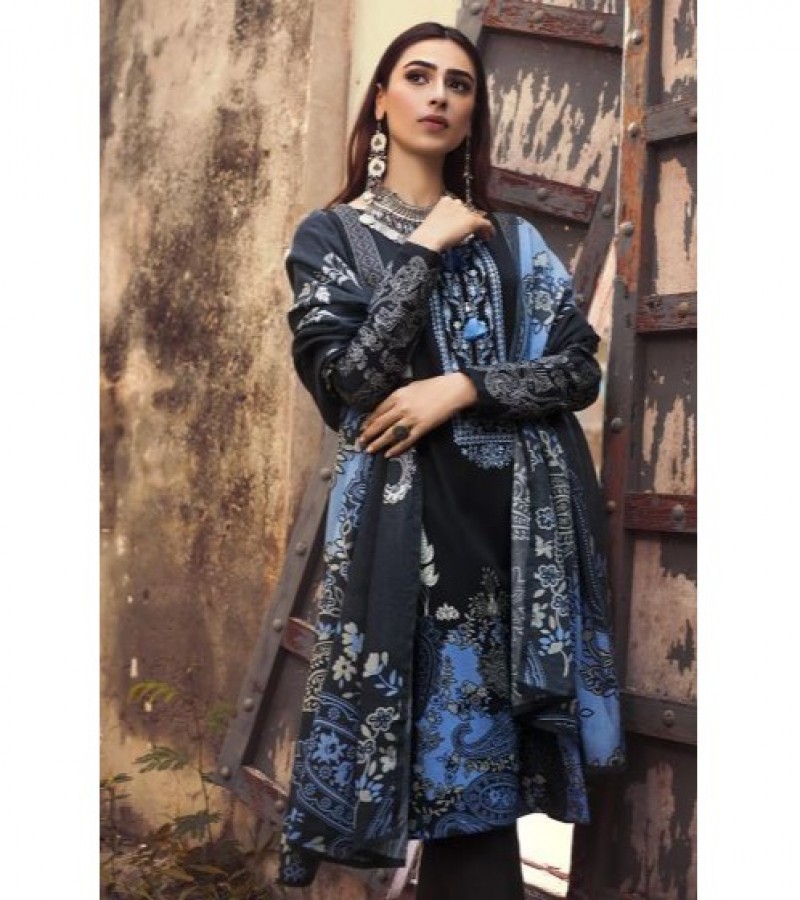 Gul Ahmed 3 PC Unstitched Embroidered Suit with Cotton Net Dupatta CD-35