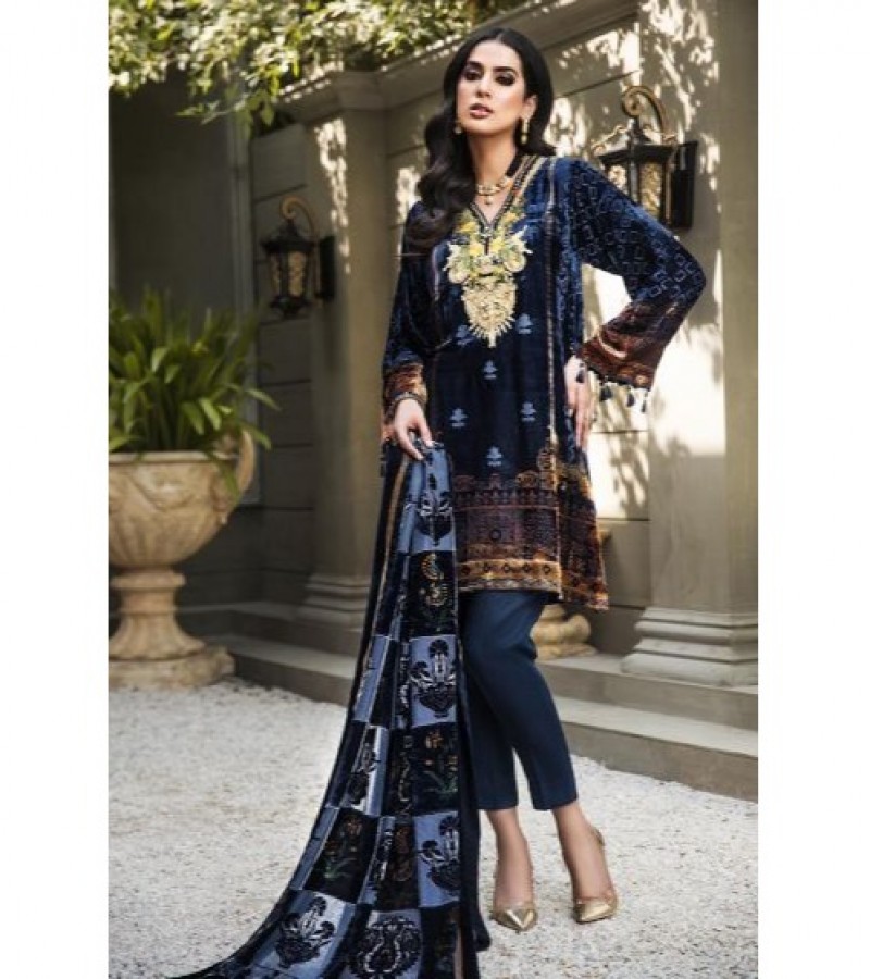 Gul Ahmed 3 PC Unstitched Printed Suit with Nylon Velvet Dupatta BVL-23