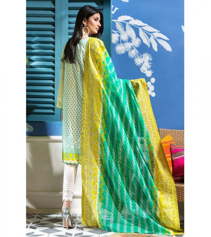 Gul Ahmed 3PC Unstitched Embroidered Lawn Suit