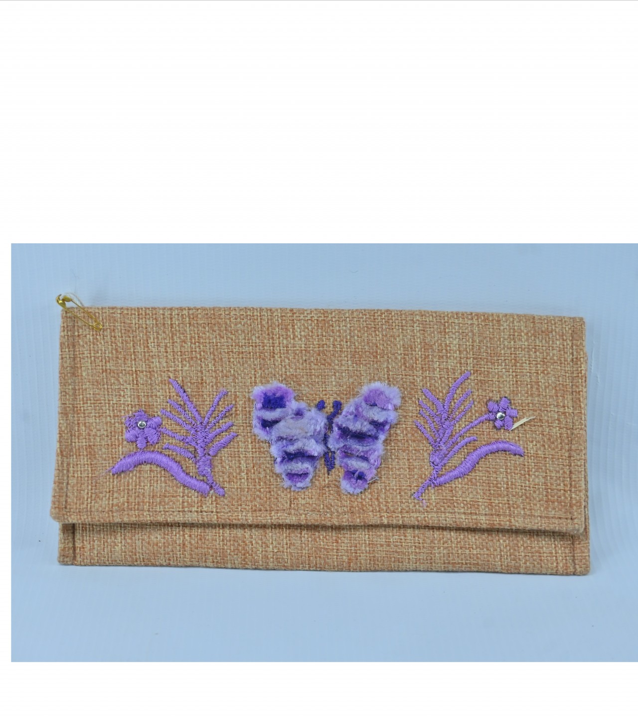 hand made pouch and machine embroidery