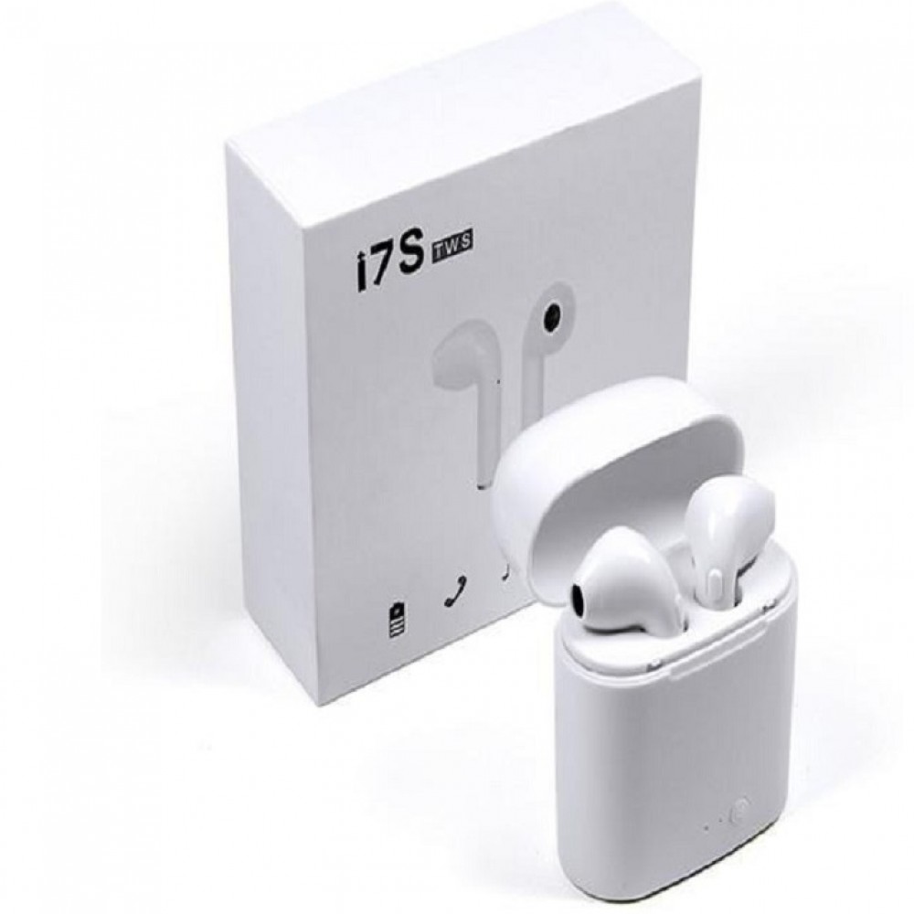 HBQ i7S TWS Wireless Airpods with Power Bank - White