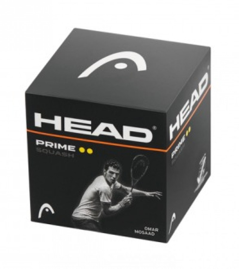 HEAD PRIME SQUASH BALL DOUBLE DOT-YELLOW