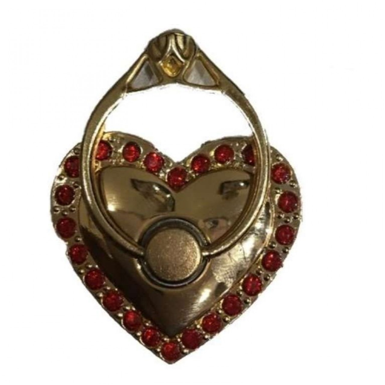 Heart shape Fancy Mobile Ring Holder With stones