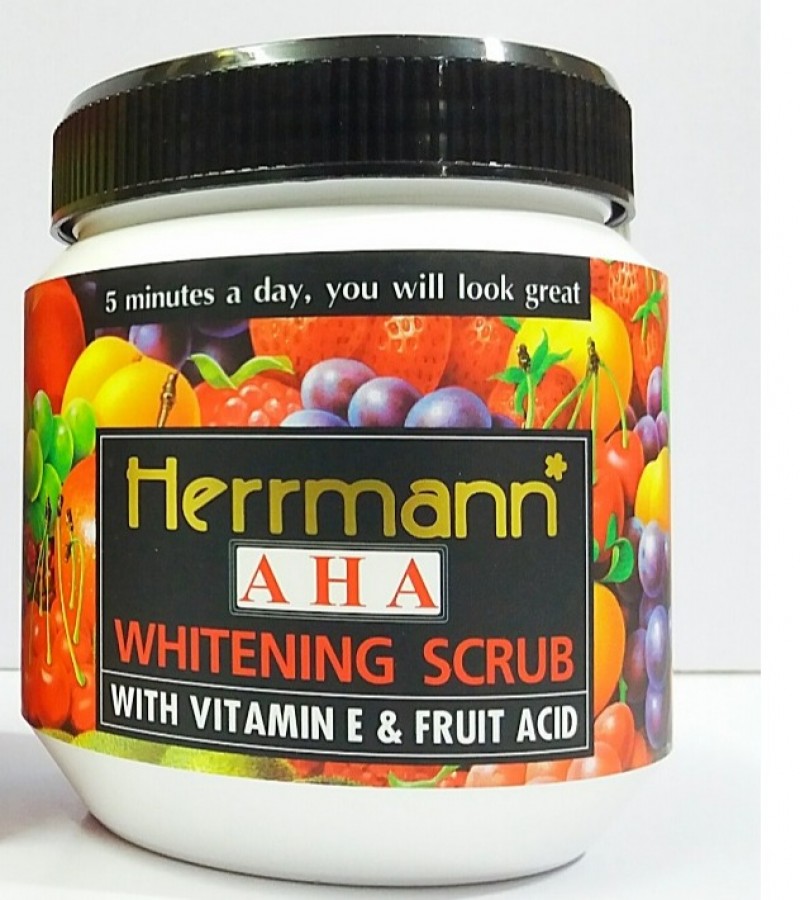 Herrmann AHA Whitening Scrub With Vitamin E And Fruit Acid-500g