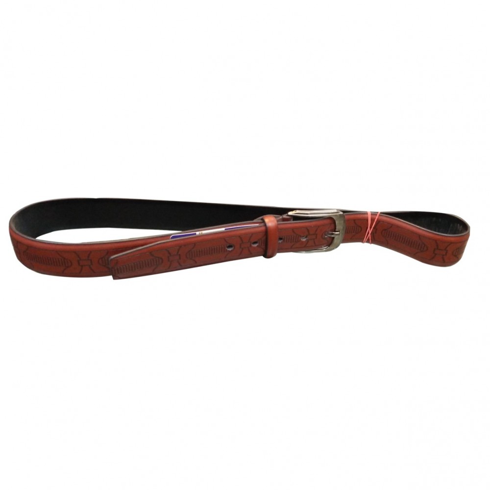 High Quality Brown Patent Leather Belt For Men