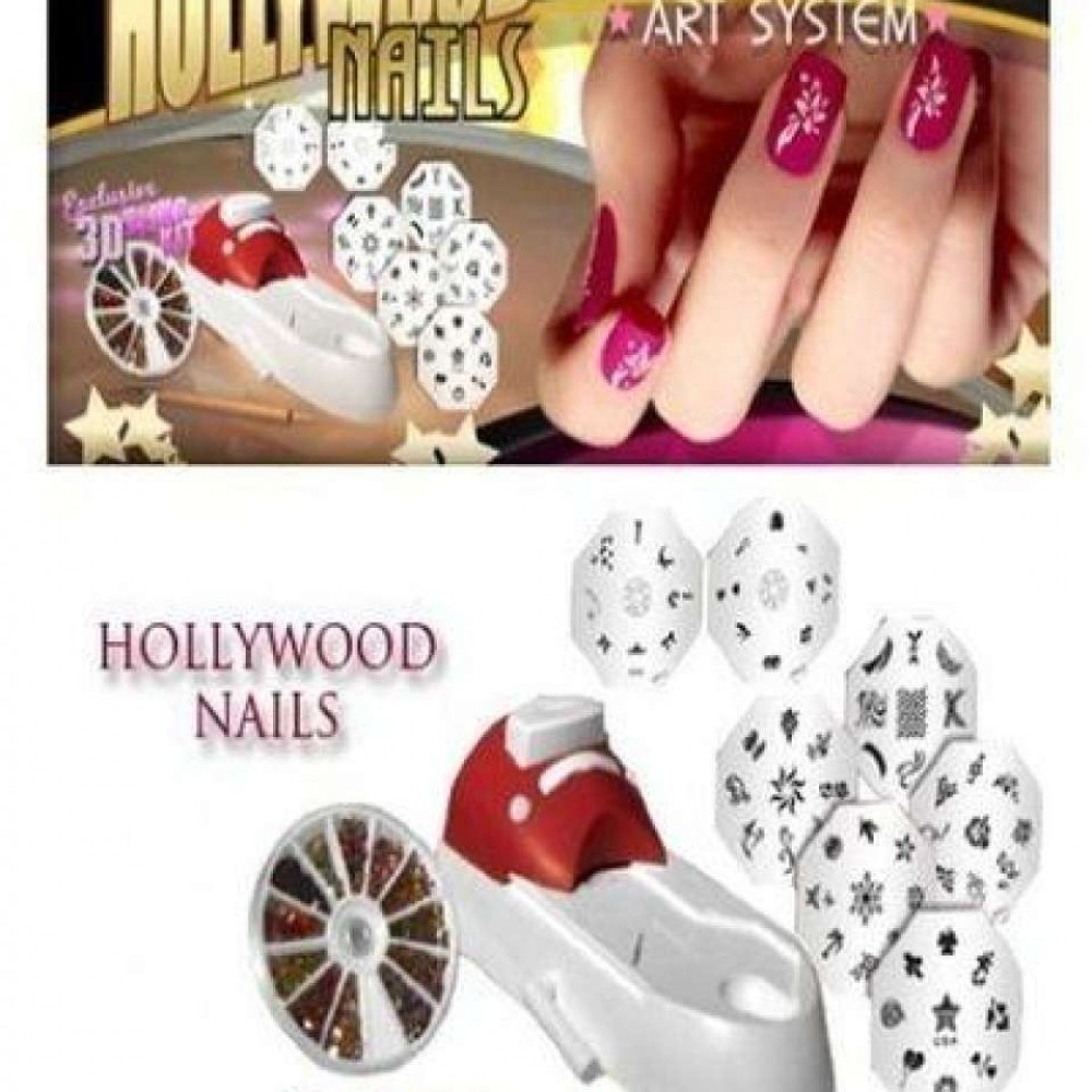 Hollywood Nails Nail Art System - Pink