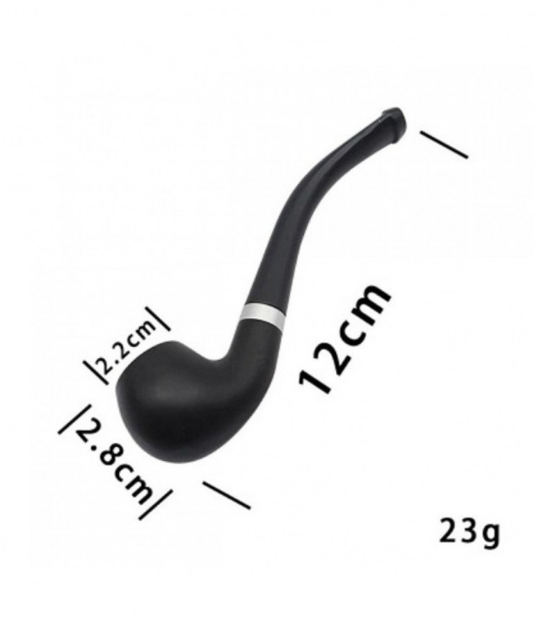 Home Extreme Classic Mens Metal Pot Tobacco Pipe Natural Hand-made Resin Pipe - Brown