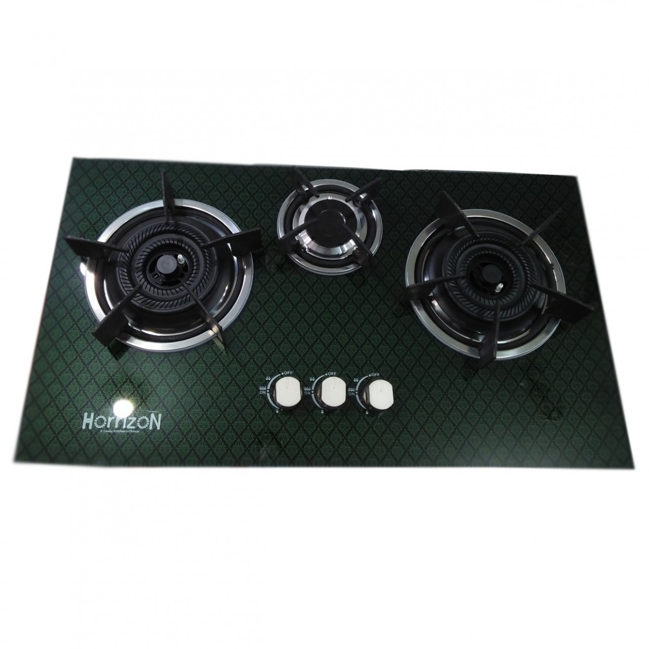 Horrizon 3 Burner Stainless Steel Gas Stove - Luxury Kitchen Appliances