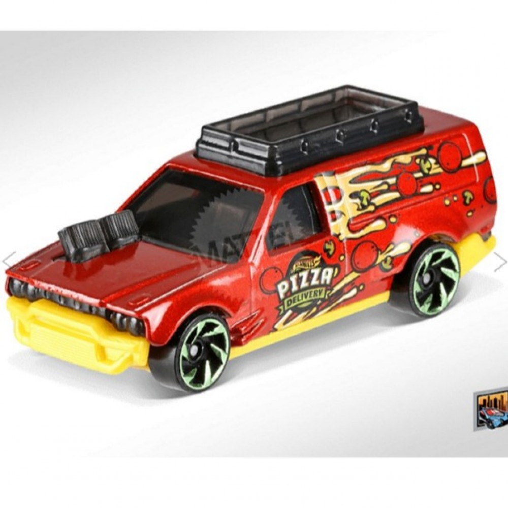 Hot Wheels 2019 Time Shifter HW Metro 9/10 Pizza Delivery Toy Van