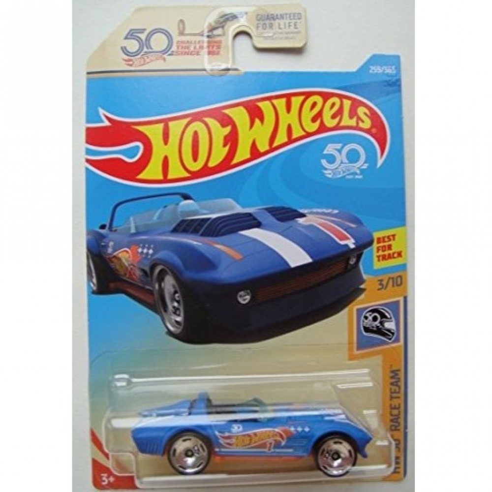 Hot Wheels HW 50 RACE TEAM 3/10, BLUE CORVETTE GRAND SPORT ROADSTER 259/365