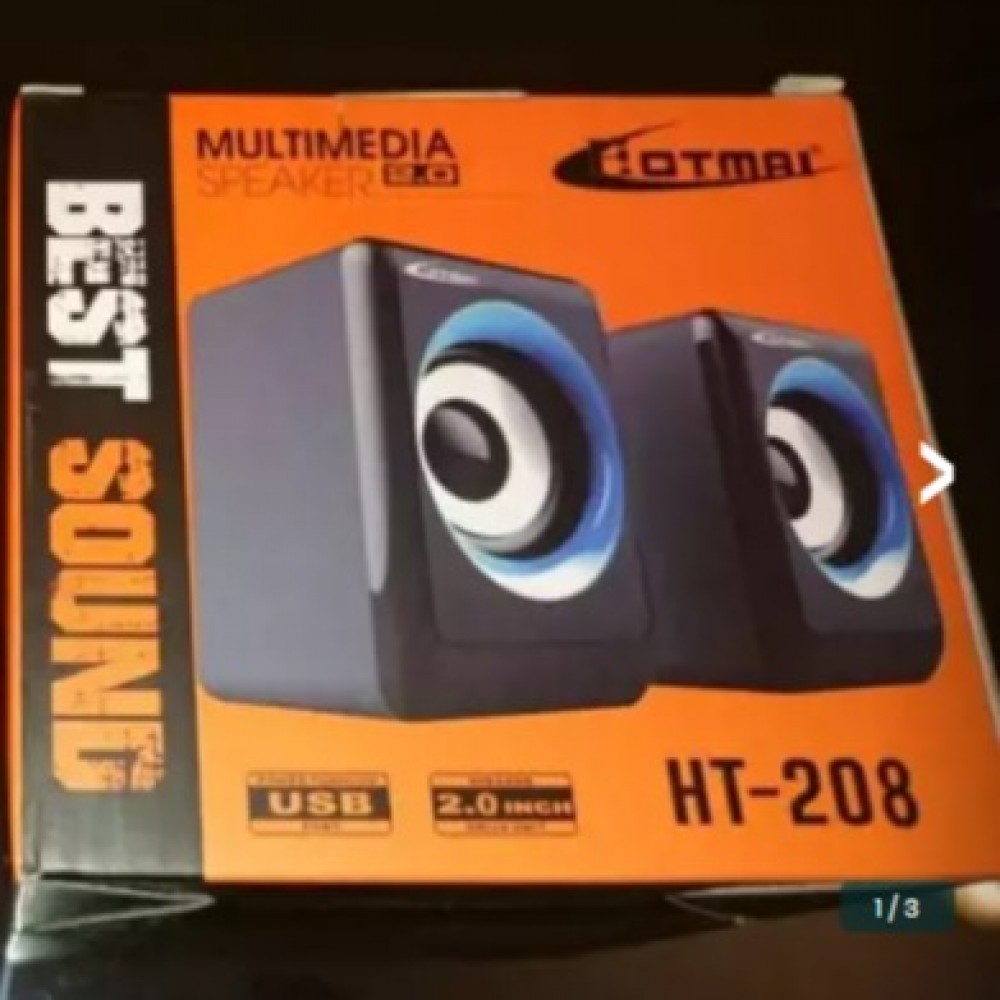 HotMai HT-208 Portable Multimedia Speakers for Laptops & Mobiles