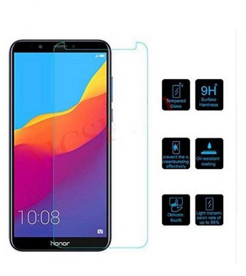 Huawei Y7 Prime 2018 - 2.5D Plain & Polished - Protective Tempered Glass