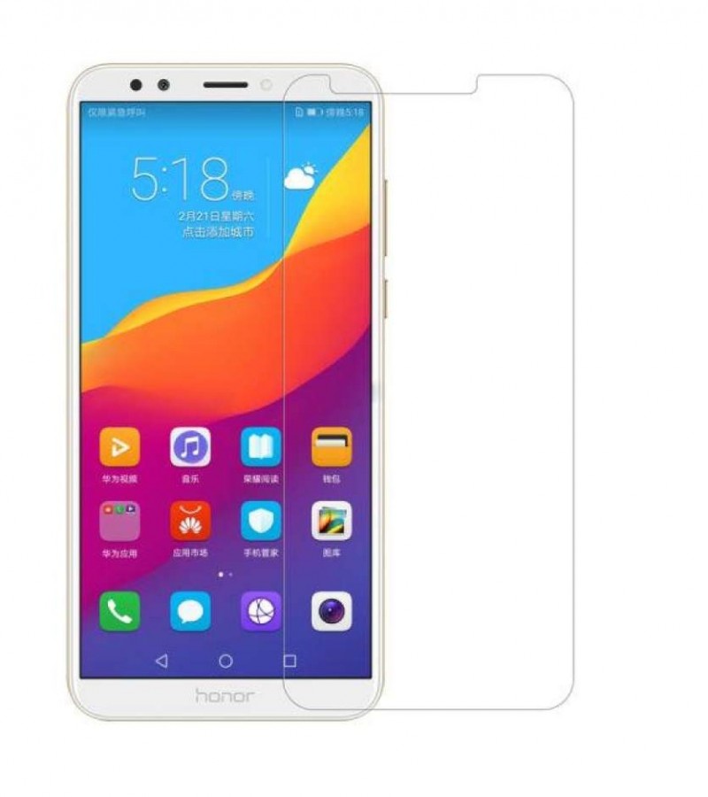 Huawei Y7 Prime 2018 - 2.5D Plain & Polished - Protective Tempered Glass