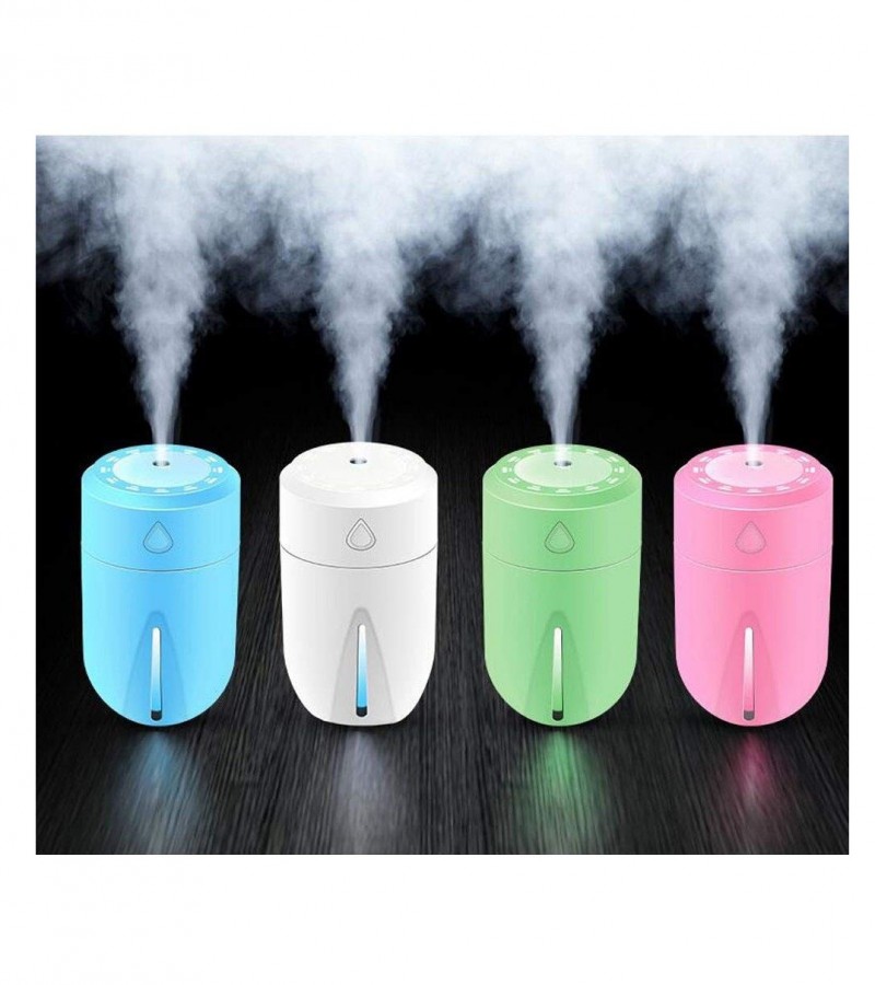 Humidifier 200mlUSB Portable Humidifier Suitable For Travel Or Smaller Space Color LED Night Light