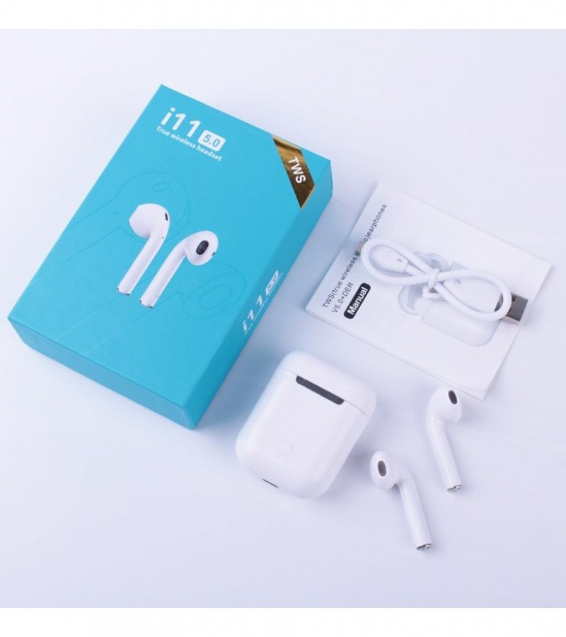 I11 TWS WIRELESS TOUCH SENSOR EARBUDS WITH CHARGING CASE FOR IOS AND ANDROID
