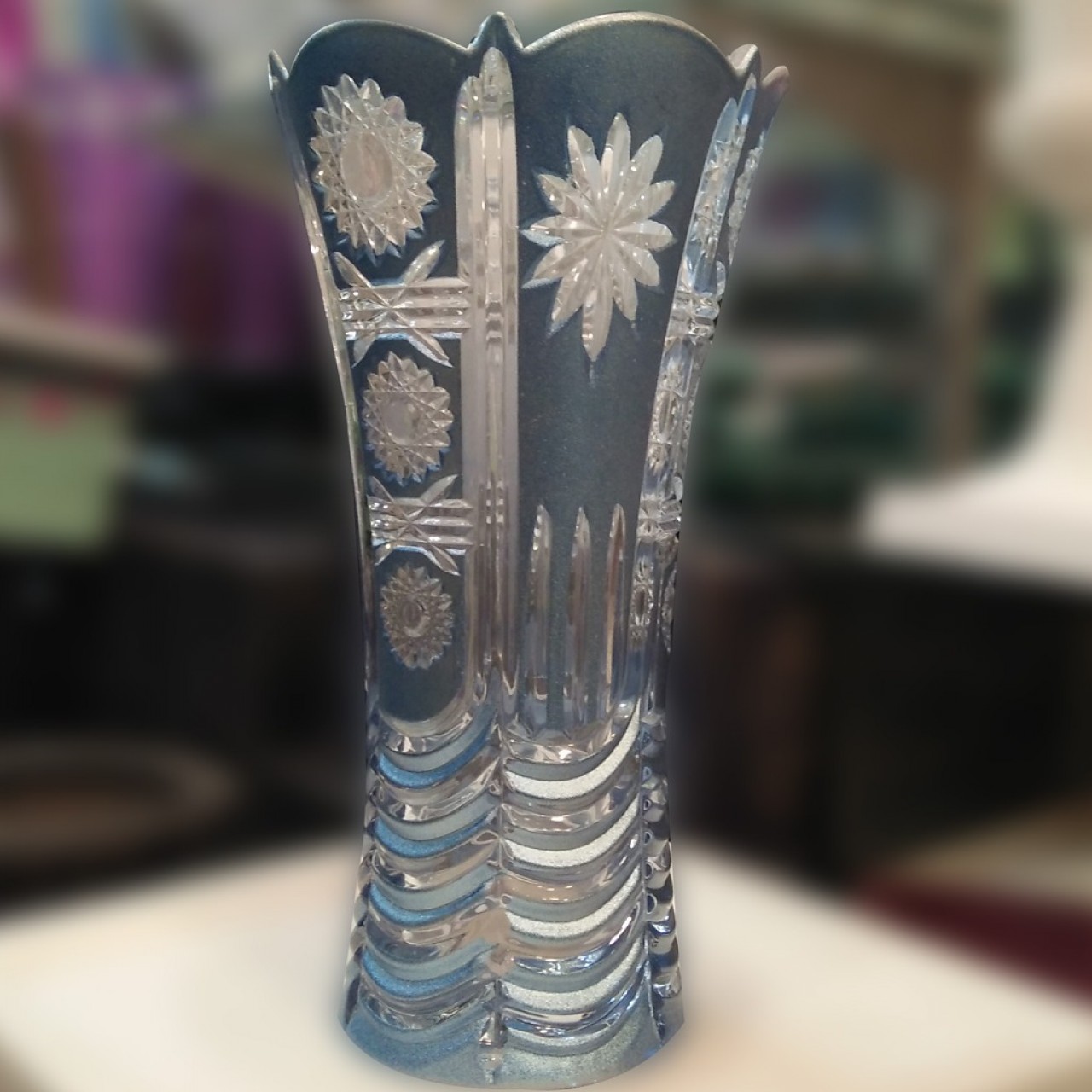 Imperial Glass Vase Guldaan For Office & Home Decoration