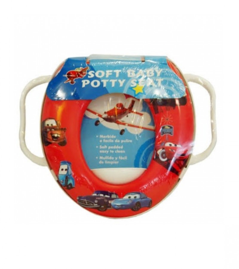 Infantes Baby Printed Toilet Seat Car Red