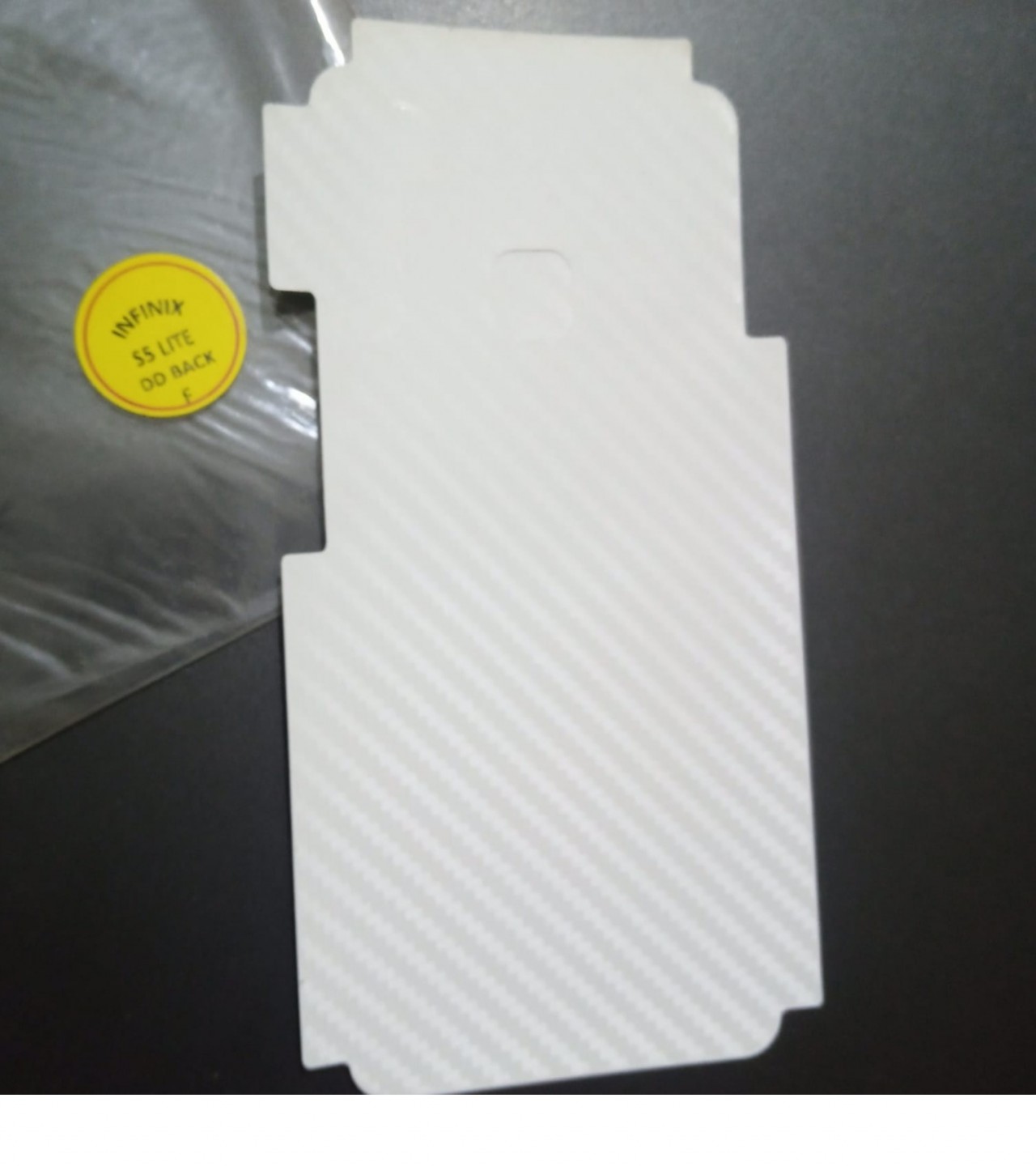 Infinix S5 lite- Carbon fibre sheet - Matte Mosaic Design - Back Skin - Back Protector - Sheet