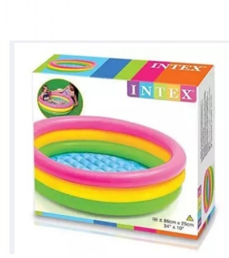 Intex Sunset Glow Baby Pool 3 Ft With Air Pump