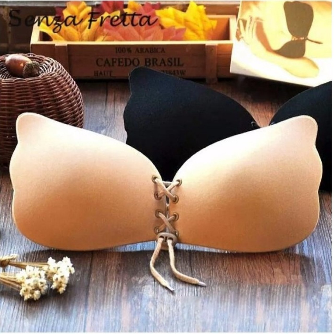 Women Self Adhesive Backless Invisible Push up Bra