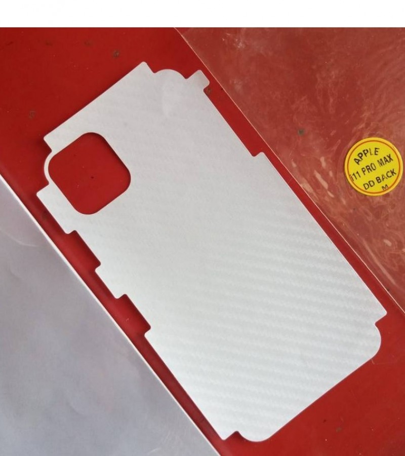 Iphone 11 Pro Max - Carbon fibre - Matte Mosaic Design - Back Skin - Back Protector - Sheet - 020