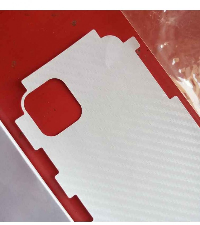 Iphone 11 Pro Max - Carbon fibre - Matte Mosaic Design - Back Skin - Back Protector - Sheet - 020