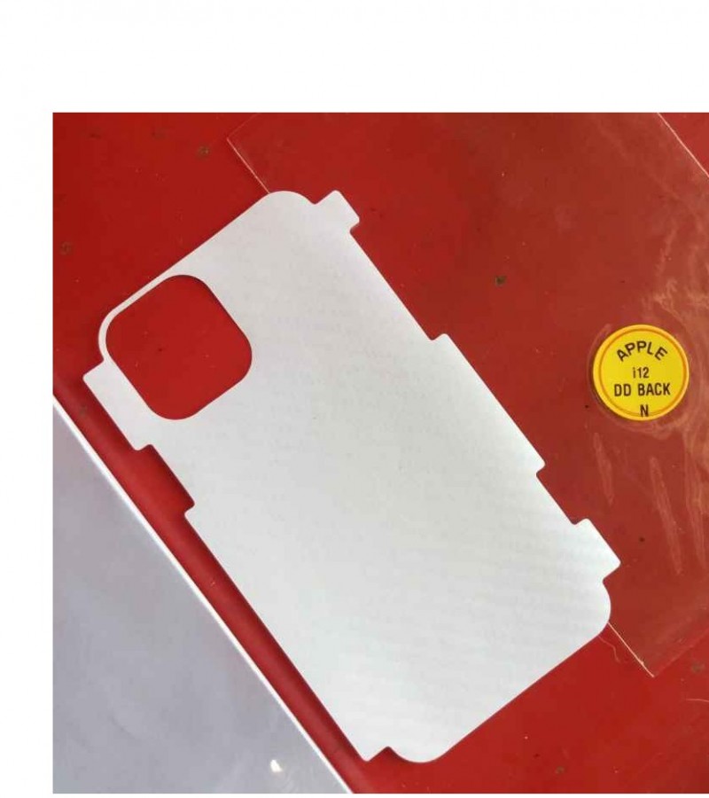 Iphone 12 - Carbon fibre - Matte Mosaic Design - Back Skin - Back Protector - Sheet - 020