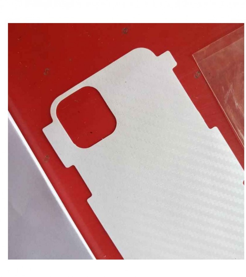 Iphone 12 Mini - Carbon fibre - Matte Mosaic Design - Back Skin - Back Protector - Sheet - 020
