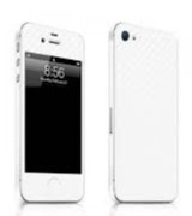 Iphone 4/4s - Carbon fibre - Matte Mosaic Design - Back Skin - Back Protector