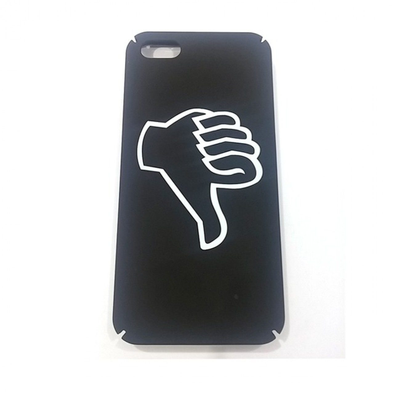 iPhone 6 Plus Thumbs Down Logo Hard Case - Black