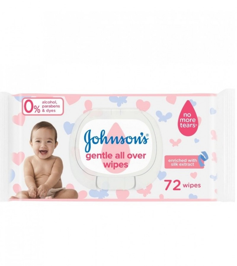Johnsons Baby Gental Alln Over 72 Wipes Pack of 3