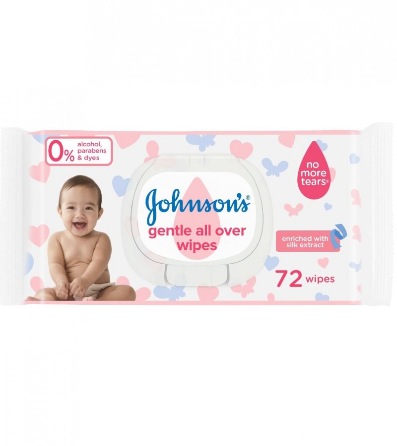 Johnsons Baby Gentle All Over 72 Wipes