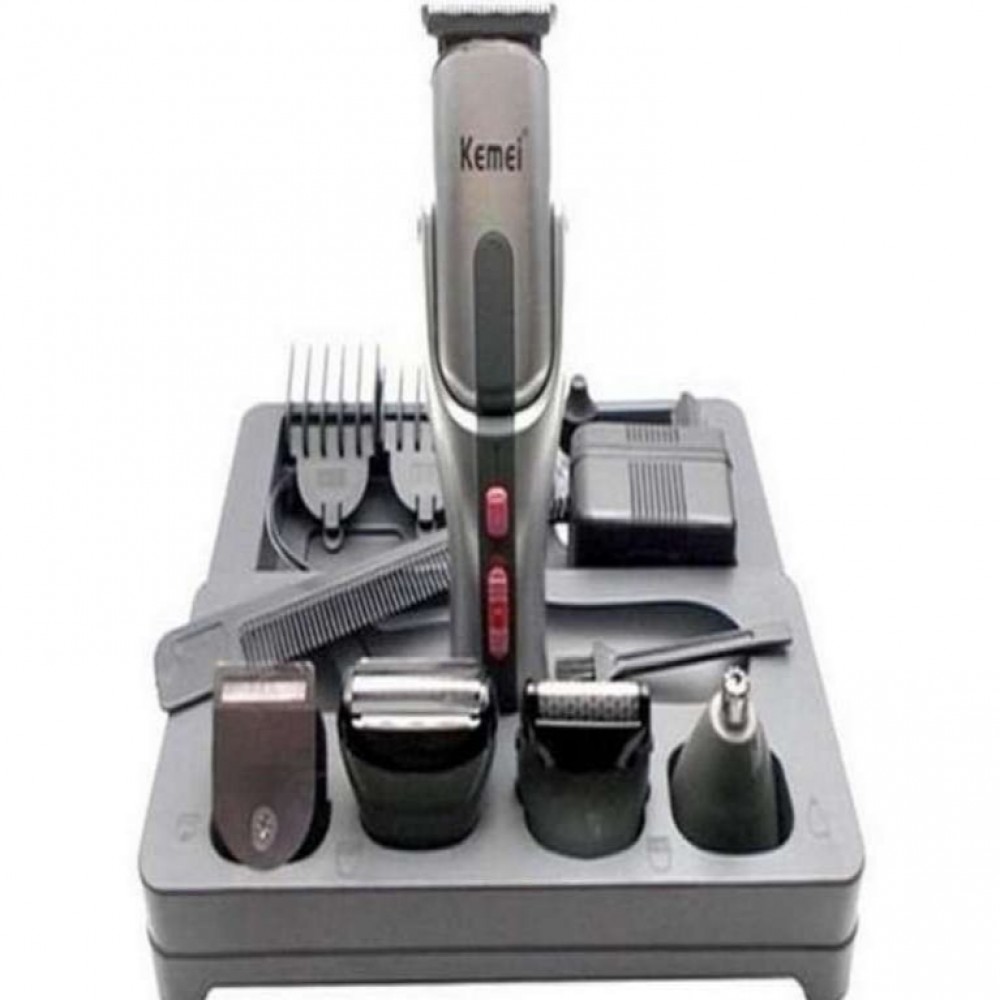Kemei KM-680A - 8 in 1 Grooming Kit Shaver & Trimmer for Men -
