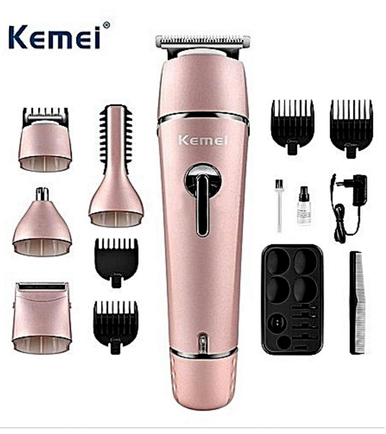 Kemei Professional Super Grooming Kit For Men 10 In 1 Km 1015 (Original)