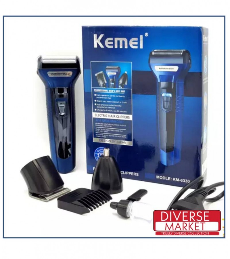 Kemei Trimmer 3 In 1 - Rechargeable 3 in 1 Hair Trimmer for Men Hair Clipper