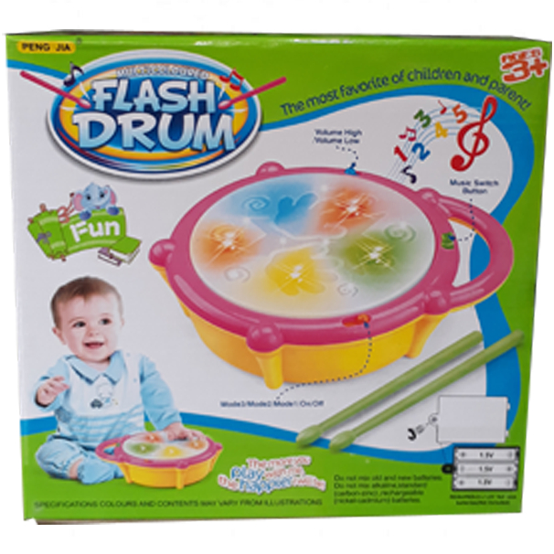 Kids Multi-Colored Flash Drum