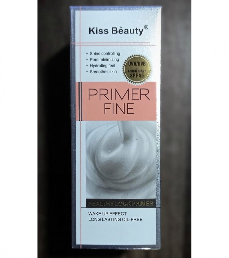 Kiss Beauty Primer Fine - Daily Tone Correcting Primer UVA/UVB + Antioxidant SPF 45