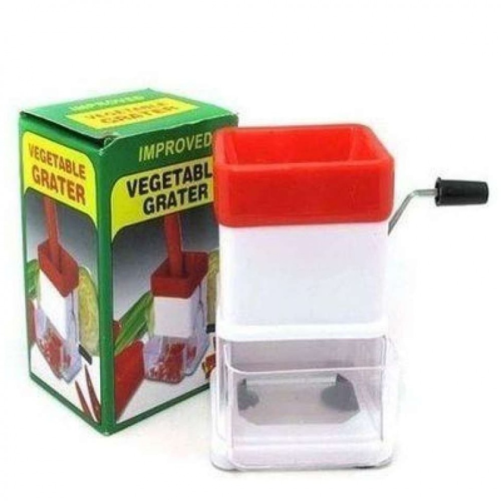 Kitchen Grater Shredder For Vegetable Fruits - White & Red