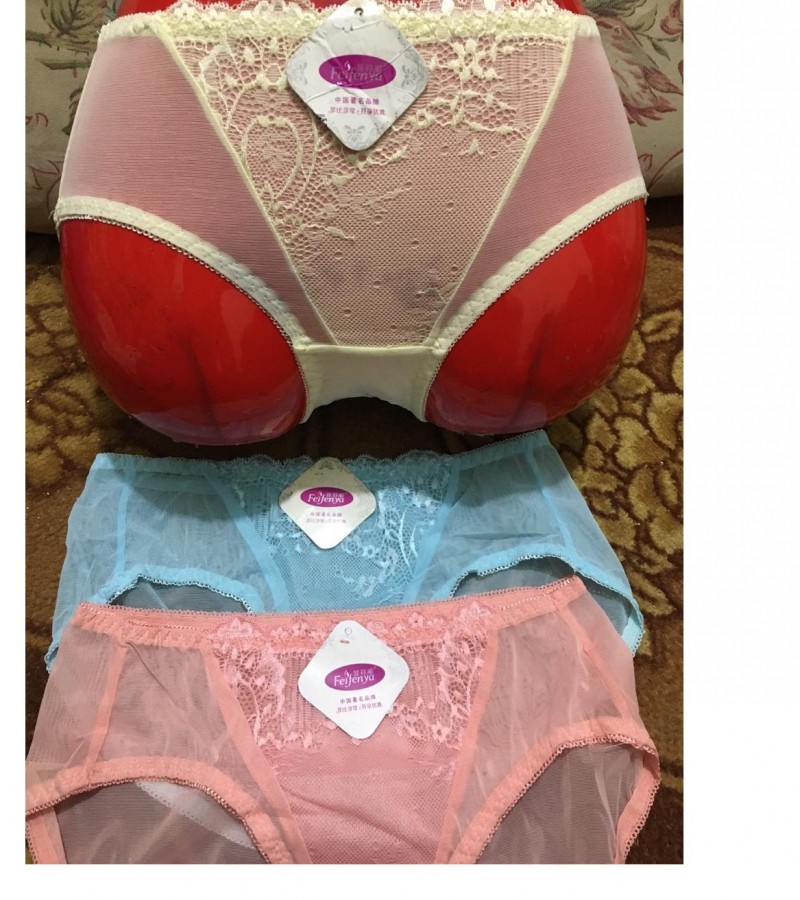 Lace Underwear For Girl's Briefs Pantie For Women's Ladies Undergarments Stylish Net Panties