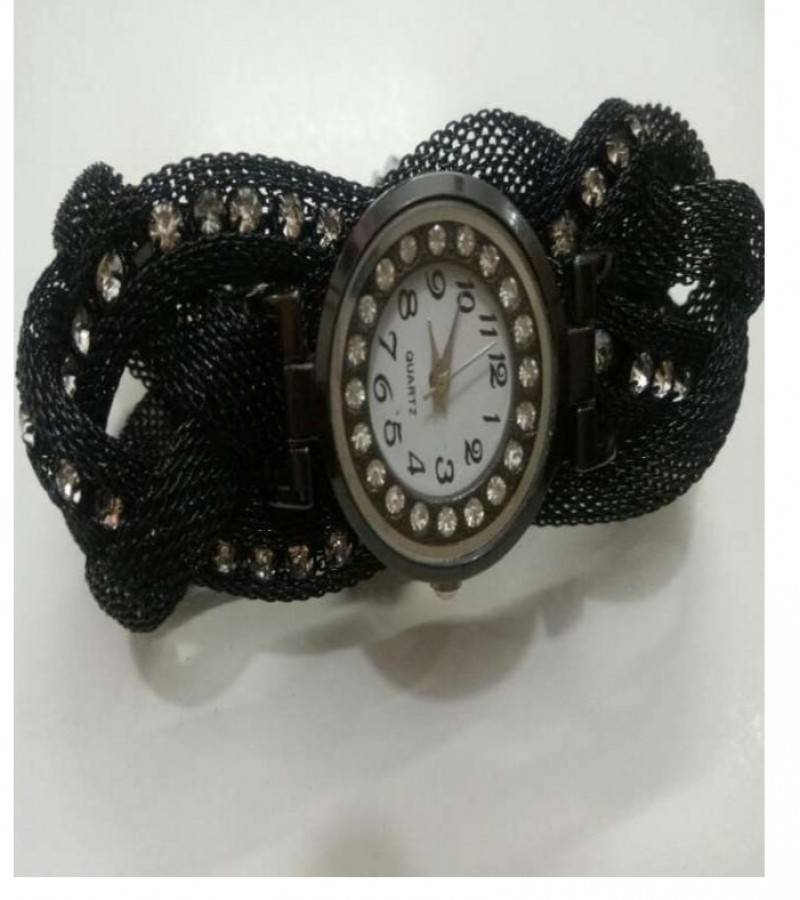 Ladies Magnetic Wrist Watch Black - Analog