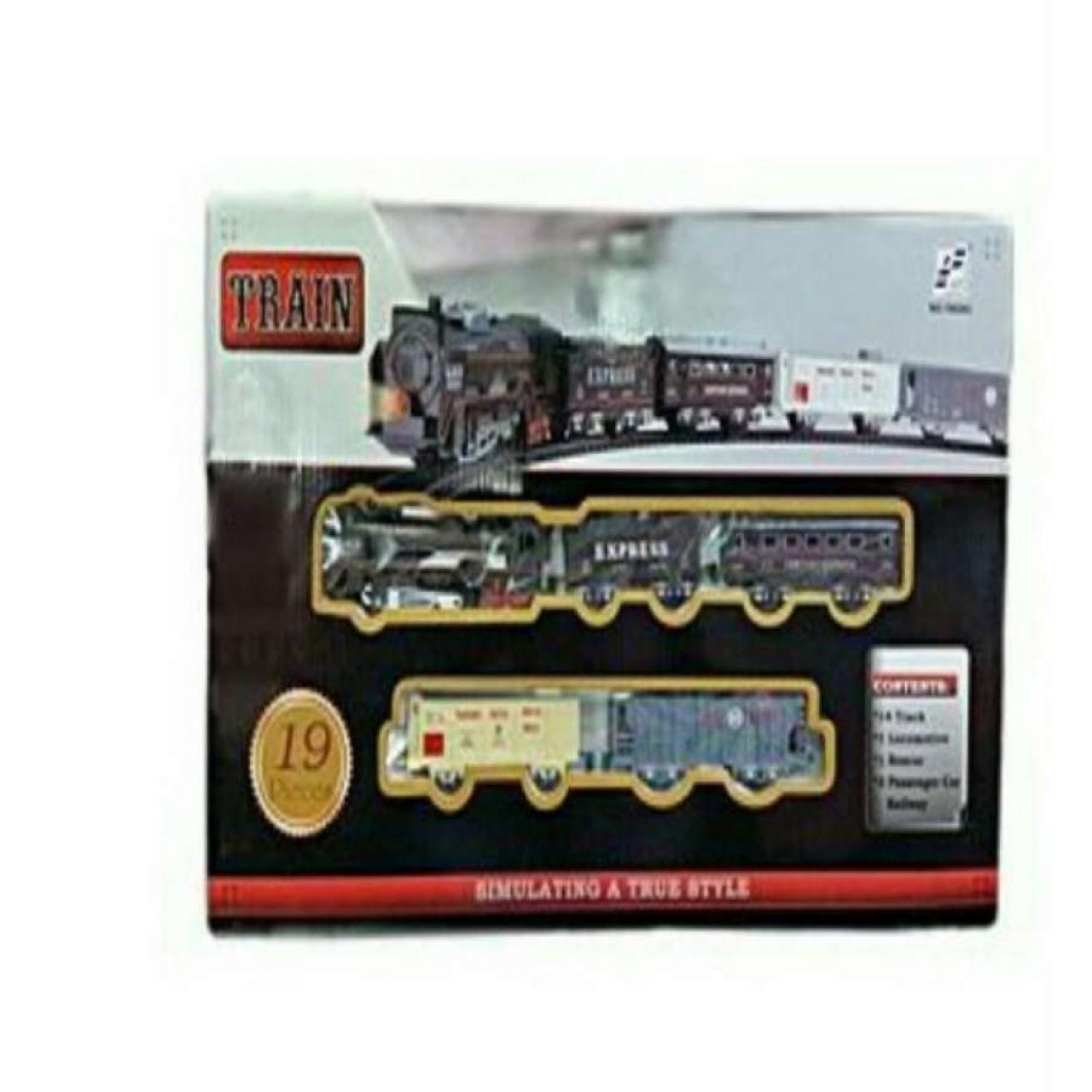 Train and Railway Toy Set For Kids - Large - Battery Operated