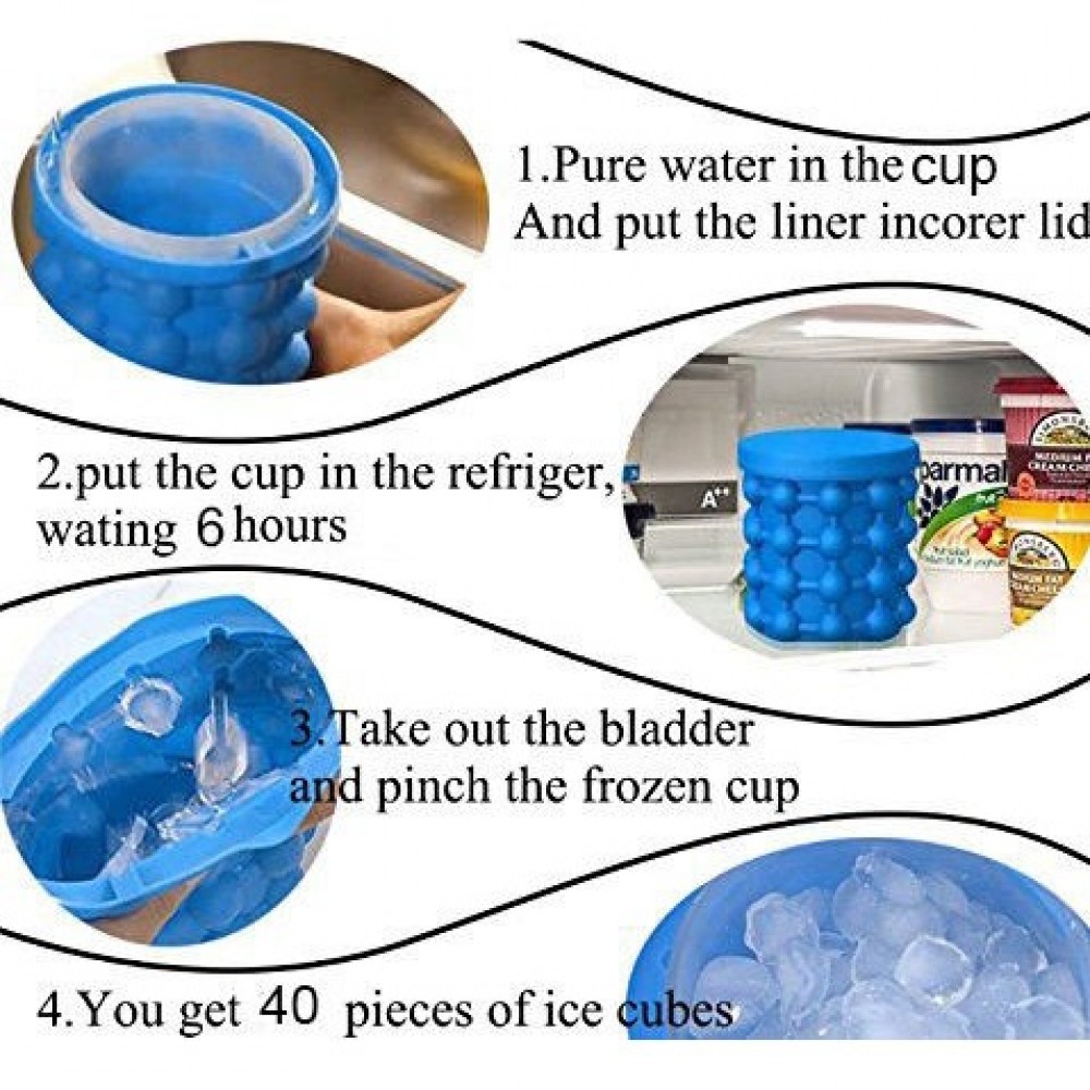 Latest Ice Cube Maker Cup - Blue