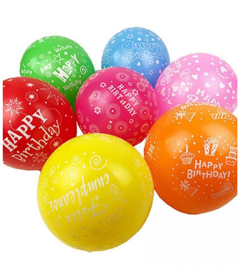 Latex Balloons | Happy Birthday Balloons
